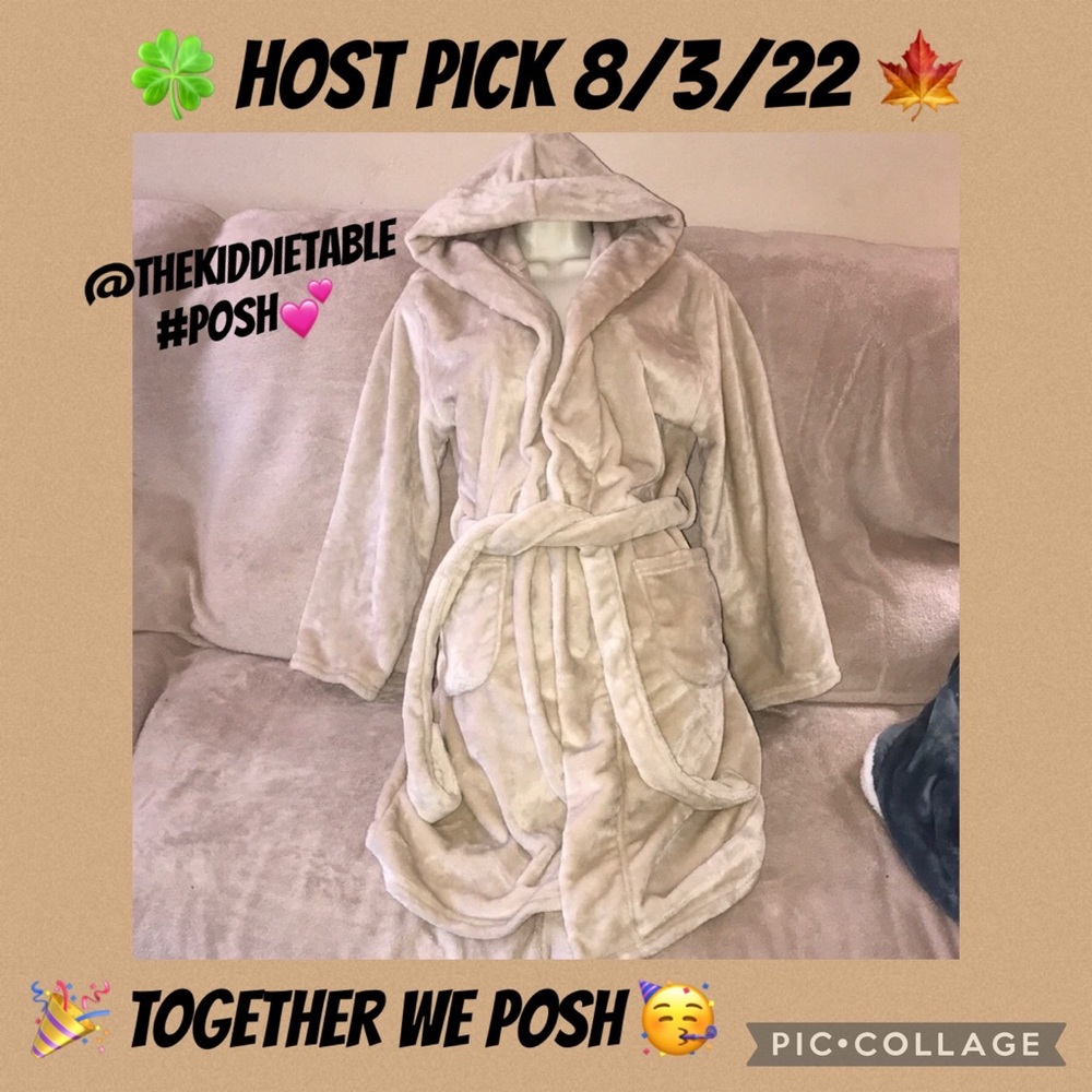 Summer & Rose Cream hooded robe XS/S/M 💕